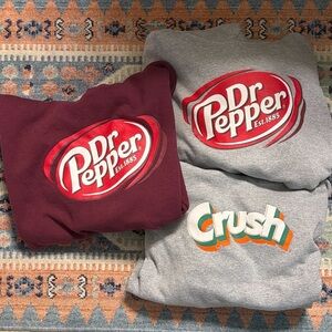 Dr Pepper and Crush Sweatshirts